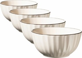 Mäser Súprava misiek 4 ks OSITA – 15 cm, krémová, 15 cm