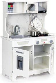 Drevená detská kuchynka ECOTOYS so LED a zvukom