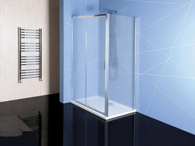 Polysan, EASY LINE sprchová bočná stena 700mm, sklo BRICK, EL3138