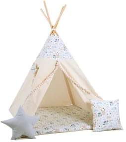 Sowadesind stan teepee Pasteloví priatelia + stabilizátor