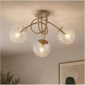 BRILAGI - Prisadený luster STELLA 3xE27/60W/230V béžová/zlatá