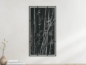 drevko Drevený obraz Bambus Rozmer obrazu: 44,5 x 24 cm, Farba dekorácie: Čierna