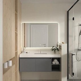 Erga Evelyn, LED zrkadlo 120x80cm, 3105 lm, 6500K, zadné osvetlenie, ERG-V01-119-1280-00