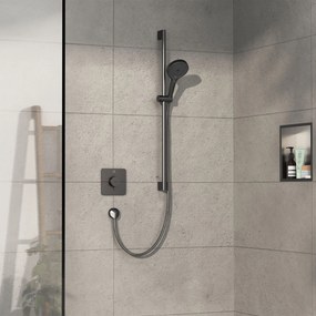 Hansgrohe ShowerSelect Comfort Q, termostat pod omietku pre 1 spotrebič, kartáčovaný čierny chróm, HAN-15581340