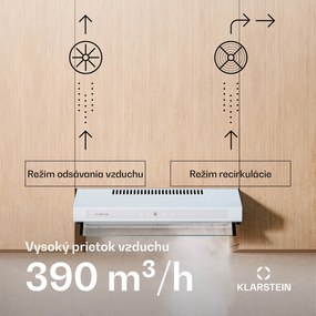 Klarstein Purista Force digestor, Kompaktný, 384,8 m³/h, EEK C, Technológia dvoch motorov