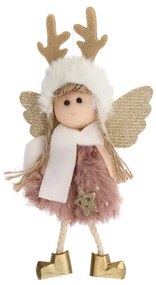 Vianočná ozdoba PLYS ružová bábika 800547