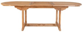 Dizajnový záhradný stôl Risha 180-240 cm teak