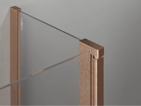 Mexen Mist T, sprchový kút s krídlovými dverami, 70 x 80 cm, 8mm číre sklo, medený profil, 8A4T-080-070-65-00