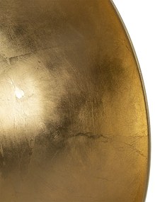Priemyselná stojaca lampa čierna so zlatom 160 cm - Magnax