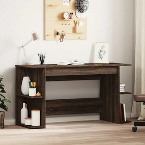 Stôl hnedý dub 140x50x75 cm kompozitné drevo 840554