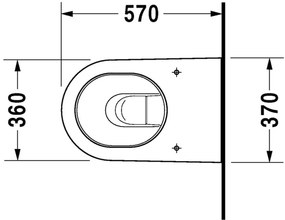 Duravit Starck 2 - Stojace WC, 4.5 l, 37 x 57 cm, biele 2128090000