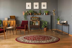 Koberec ROYAL ADR kruh vzor 1745 bordo