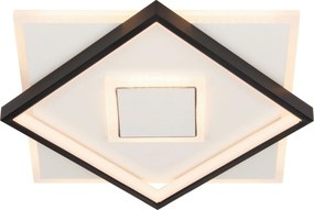 XXXLutz STROPNÉ LED SVIETIDLO, 35/35/6 cm Novel - Interiérové svietidlá - 003765002301