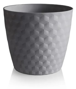 Ruby matt recyklovaný kvetináč 36 cm, kamenná sivá, 36 cm