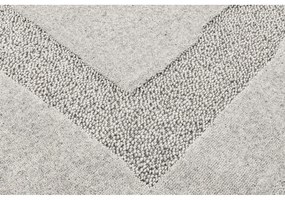 Svetlosivý vlnený koberec 133x190 cm Morphic Rocca – Agnella