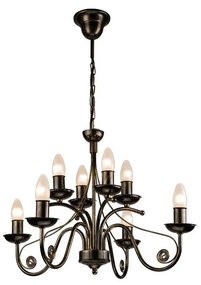 Luster na reťazi DONATO 8xE14/40W/230V