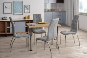 Vintino Jedálenský stôl LUNARO 101 × 67 cm – dub artisan / chróm