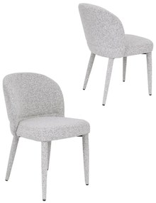 Čalúnená jedálenská stolička Serena, sivá