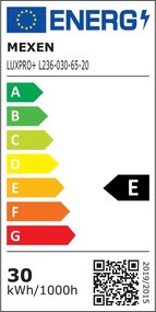 Mexen Luxpro+ LED reflektor s pohybovým senzorom, 30W, studená - 6500K, 3300 lm, biela - L236-030-65-20