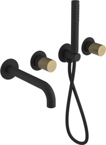 Sapho Sapho, ULTRATAP podomietková vaňová batéria, čierná mat/zlato mat, UT093TBG