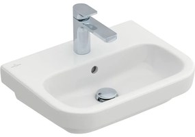 VILLEROY &amp; BOCH Architectura závesné umývadielko s otvorom, s prepadom, 500 x 380 mm, biela alpská, s povrchom CeramicPlus, 437350R1