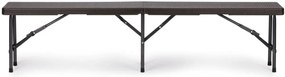 Bestent Cateringová súprava stôl + 2 lavičky 180cm Brown Rattan