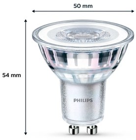 Philips LED GU10 4,6W 390lm 840 číra 36° 2 ks