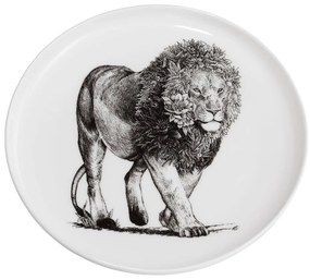 Biely porcelánový tanier Maxwell & Williams Marini Ferlazzo Lion, ø 20 cm
