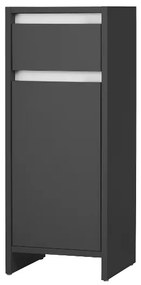 Livarno home Skrinka do kúpeľne Oslo, antracitová  (100391358)