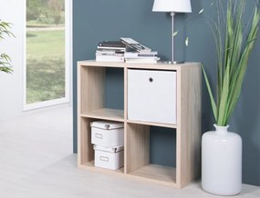 Regál Max, 2x2 priehradky, dub sonoma