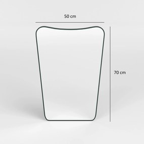 Dekorativní nástěnné zrcadlo Donna 70x50 cm černé