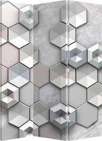 Paraván - 3D abstrakcie (126x170 cm)