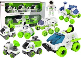 LEAN Toys Súprava vesmírnych vozidiel 6v1 rover satelit pre deti