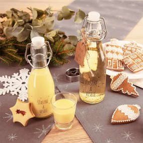 Orion Fľaša s klip uzáverom Vločka biela 0,16 l, 160 ml