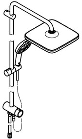 GROHE 26986001 - Sprchový systém VITALIO COMFORT 250, lesklý chróm