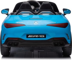 LEAN CARS Mercedes AMG SL63 modro lakovaný batériový automobil