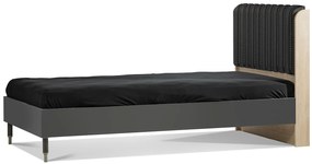 Študentská posteľ 100x200 Magnus - dub sofia/šedá