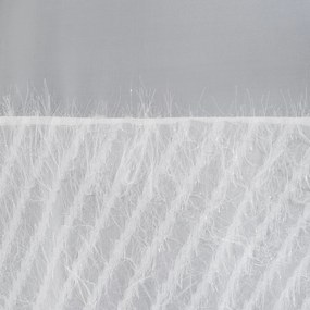 ZÁVES NA KRÚŽKOCH AMIRA 140X250 CM BIELA