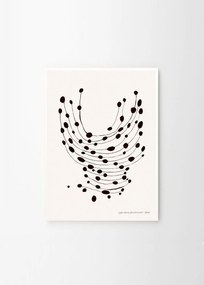 THE POSTER CLUB Autorský plagát Dancing Dots by Leise Dich Abrahamsen 30 x 40 cm