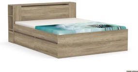 Drevona, posteľ, REA AMY 160, dub canyon