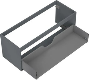 Mexen Box-A, závesná skrinka 120 cm, 1 zásuvka, grafitová matná, 91AX0-1200-470-1-66