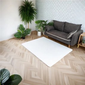 Koberec RABBIT 3D biely