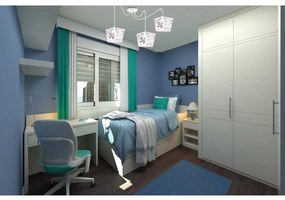Detské závesné svietidlo Diamond Spider, 3x biele textilné tienidlo so vzorom
