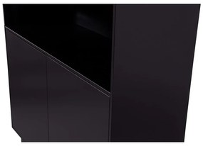 Čierna skrinka z borovicového dreva 110x170 cm Finca – WOOOD