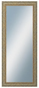 DANTIK - Zrkadlo v rámu, rozmer s rámom 50x120 cm z lišty ZVRATNÁ bielozlatá plast (3067)