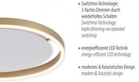Leuchten Direkt 15391-60 - LED Stmievateľné stropné svietidlo RITUS LED/20W/230V