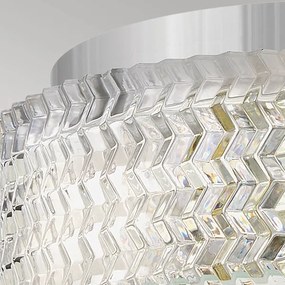 Hinkley HK-ELLE-F-S-CM - Stropné svietidlo 2xE27/60W/230V pr. 30,5 cm chróm