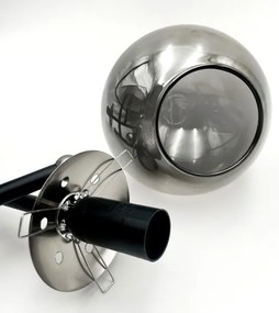 Prisadený luster MALENA 3xE14/5W/230V čierna/dymová