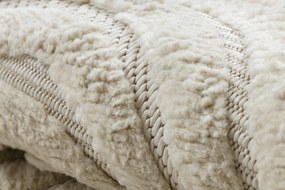 Koberec SANTO  SIZAL 1001 Geometrický, biely