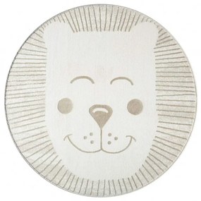 Detský koberec Mara 714 kruh, krémový / béžový